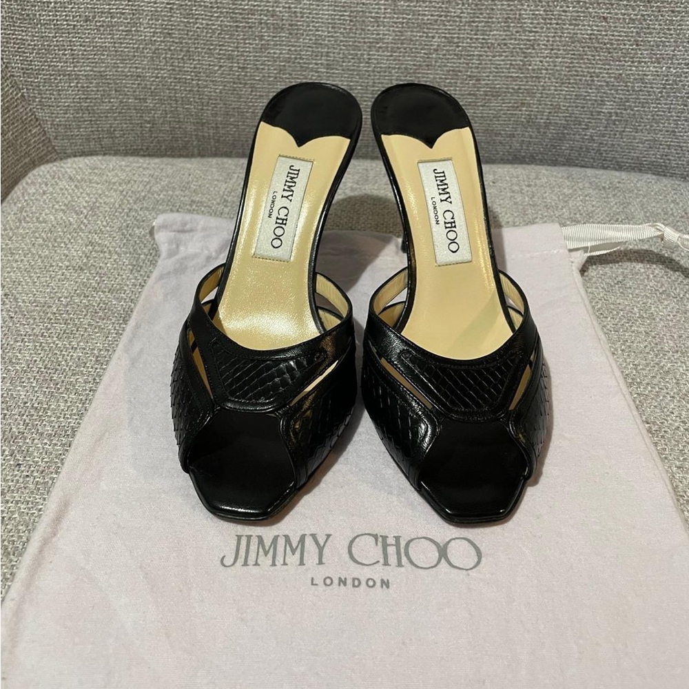 Jimmy Choo Black Women's Heels - Picture 2 of 9